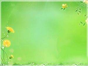 7 pictures of elegant plant PPT background