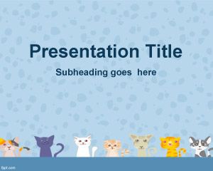 القطط خلفية لبرنامج PowerPoint