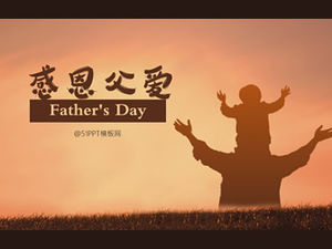 Dziękczynienia ojciec miłość-wyrazić miłość szablon ppt na dzień ojca