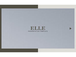패션 심플 카드 스타일 UI 유럽과 미국 스타일의 회사 소개 일반 ppt 템플릿