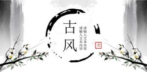 Șablon de diapozitive în stil clasic chinezesc