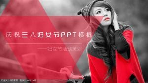 Festeggia il modello PPT per la festa della donna dell'8 marzo