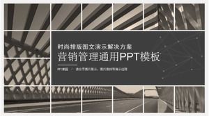 Ogólny szablon zarządzania marketingowego PPT: plan projektu marketingowego