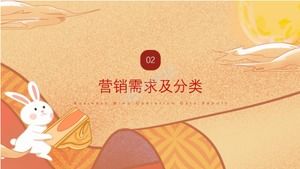 Warm and lovely Mid-Autumn Festival theme ppt template