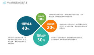 Color composition percentage emphasis PPT template material