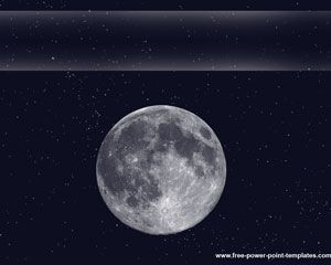 Lune Powerpoint modèle