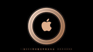 10 PPT zabierze Cię na konferencję Apple - 2018 Apple Autumn Nowy szablon ppt tematu Uruchom