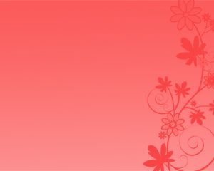 Template Red Flowers Power Point