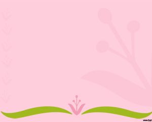 粉紅色的花Powerpoint模板