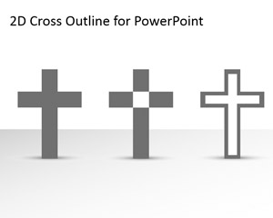 Freie Kreuz Entwurf für Powerpoint