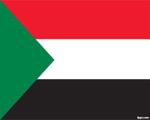 Bandeira de Sudão PowerPoint