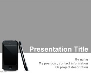 智能手机的PowerPoint模板