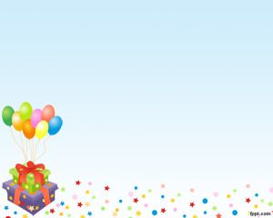 Modèle Ballons d'anniversaire PowerPoint