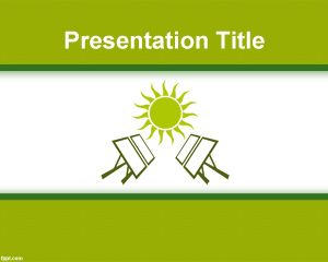 Modèle PowerPoint Panel solaire