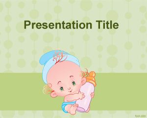 Menyusui bayi PowerPoint Template