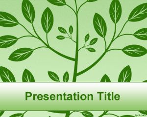 Modello di Green Tree PowerPoint