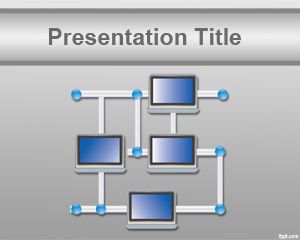 Modello di PowerPoint rete