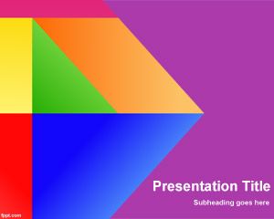 颜色体外的PowerPoint模板