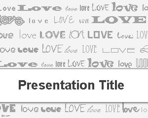 PowerPoint için Şablon Aşk