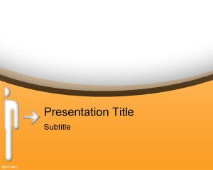 kotak oranye PowerPoint Template