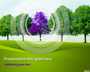 Ağaç Hattı PowerPoint Şablon
