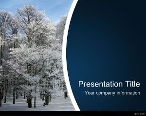Zimowym PowerPoint Template