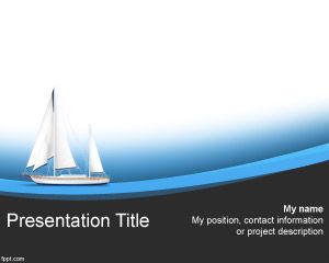 Template Sailing Boat PowerPoint