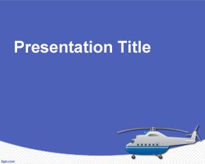 Template PowerPoint Helicopter