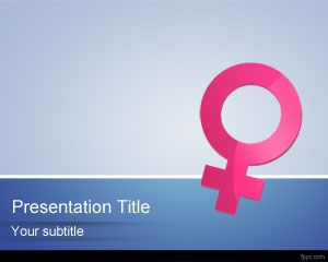 Template PowerPoint feminin