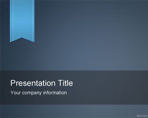 Albastru Template PowerPoint e-Learning