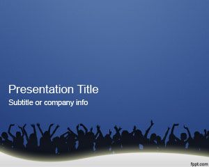 Crowd People PowerPoint Template