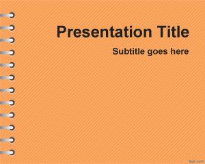 橙色学校作业的PowerPoint模板