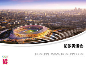2012 London Olympic Games Main Stadium PPT template download