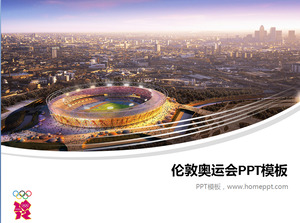 Londra 2012 Jocurile Olimpice PowerPoint șablon de descărcare