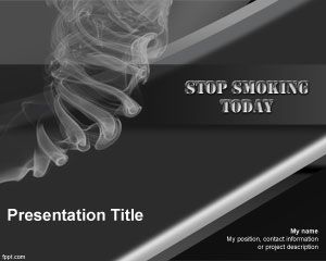 Stop Smoking szablon PowerPoint