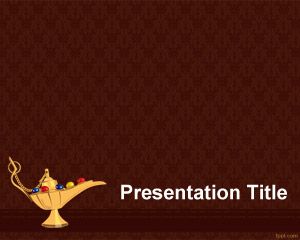 Or Magic Lamp Theme for PowerPoint