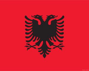 阿尔巴尼亚的PowerPoint国旗