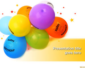 PowerPoint modelo balões