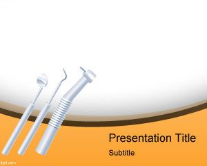 Dentiste Modèle Instruments PowerPoint