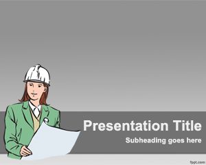 Construcție PowerPoint șablon