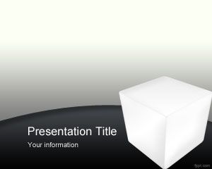 Template 3D Box PowerPoint