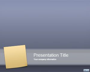 Template PowerPoint Sticky Note