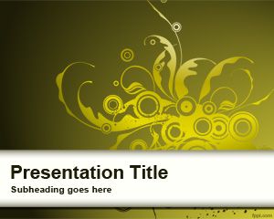 Template Kuning Keriting Sprout PowerPoint