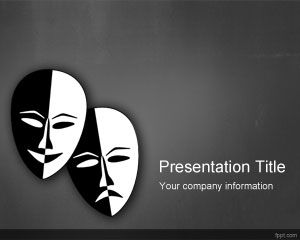 Template Theater PowerPoint Drama