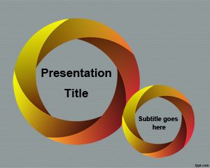 Template da malha PowerPoint Circular