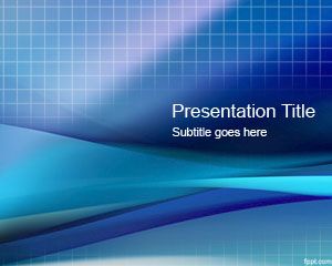 Template Griglia blu PowerPoint