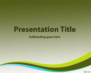深绿色背景的PowerPoint