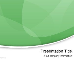 Verde Moderno Modello di PowerPoint