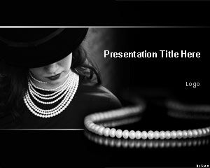 Pearl Necklace PowerPoint Template