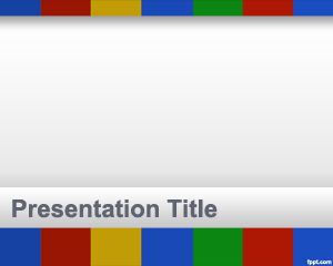 Los colores de la plantilla de Google PowerPoint